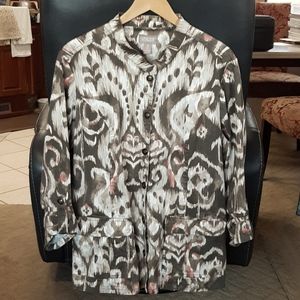 Chico's Size 3 Tie Dye Jacket